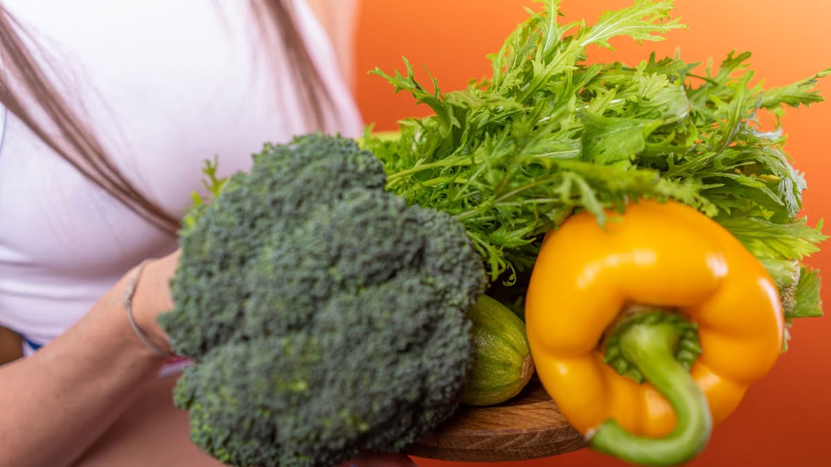 A vibrant medley of fresh vegetables including a yellow bell pepper and broccoli.